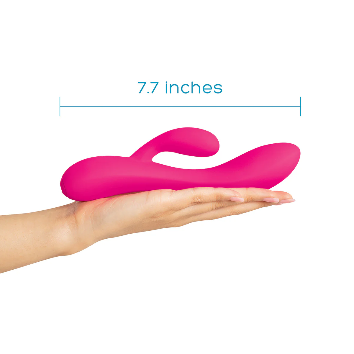 plusOne Rabbit Vibrator being used with its charging cable plusOne Rabbit Vibrator being used with its charging cable
