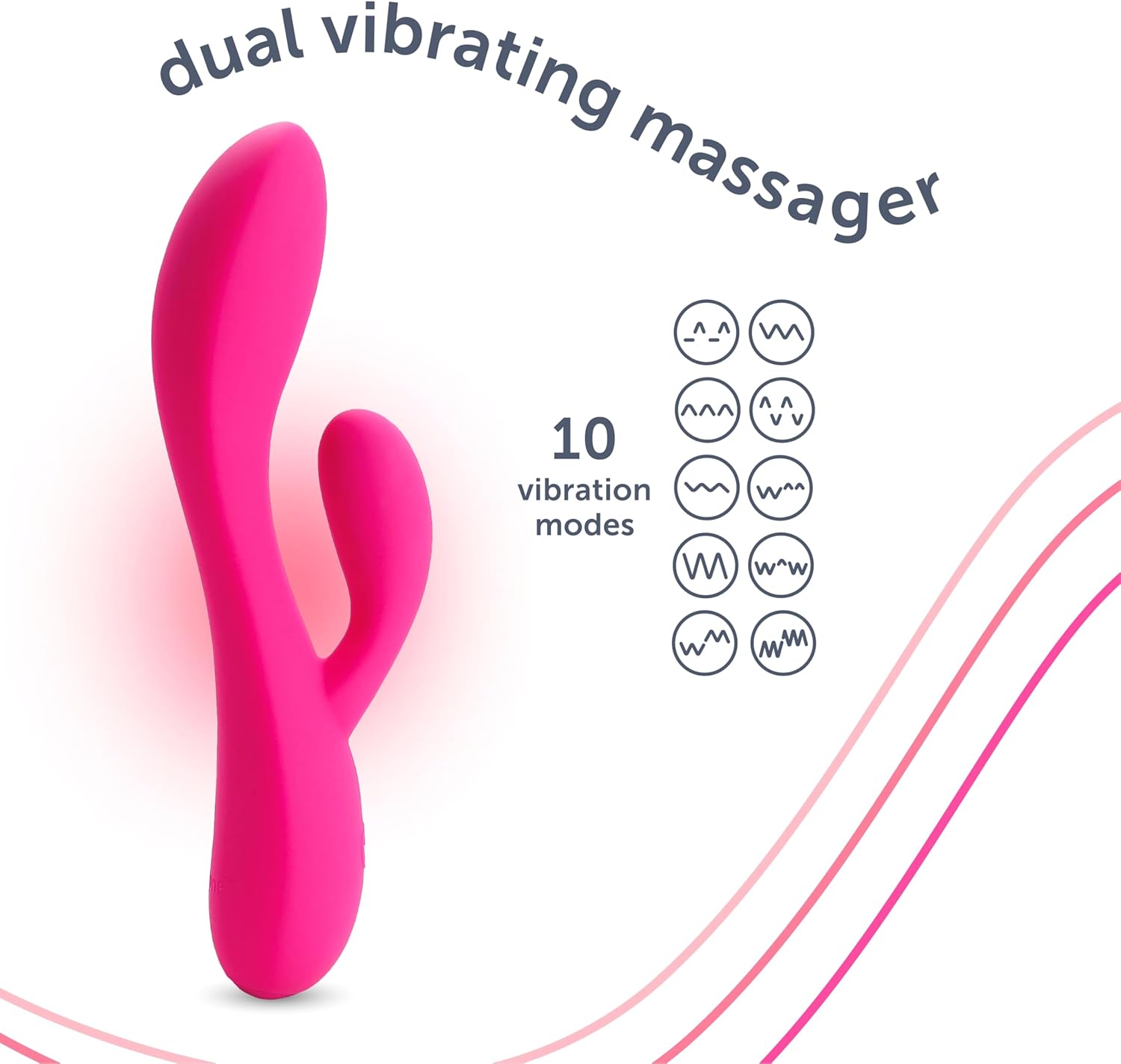 plusOne Rabbit Vibrator vibration settings interface plusOne Rabbit Vibrator vibration settings interface