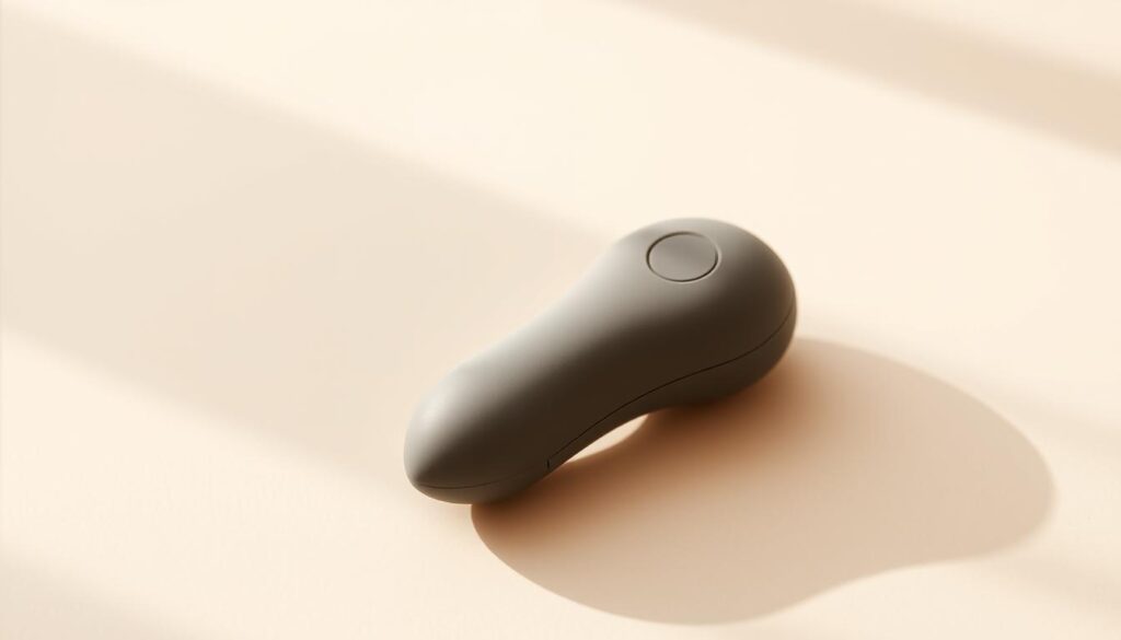 A compact, discreet vibrator rests on a minimalist, neutral-toned surface, radiating a sense of value and affordability. The device is presented in a well-lit, soft-focus environment, its matte finish and simple, unintimidating design conveying a approachable, beginner-friendly aesthetic. The lighting is warm and diffused, creating a cozy, inviting atmosphere that emphasizes the vibrator's accessibility and suitability for those new to intimate accessories. The image strikes a balance between functionality and style, highlighting the vibrator's quality and capability without distracting from its core purpose as an introductory, budget-friendly pleasure product.