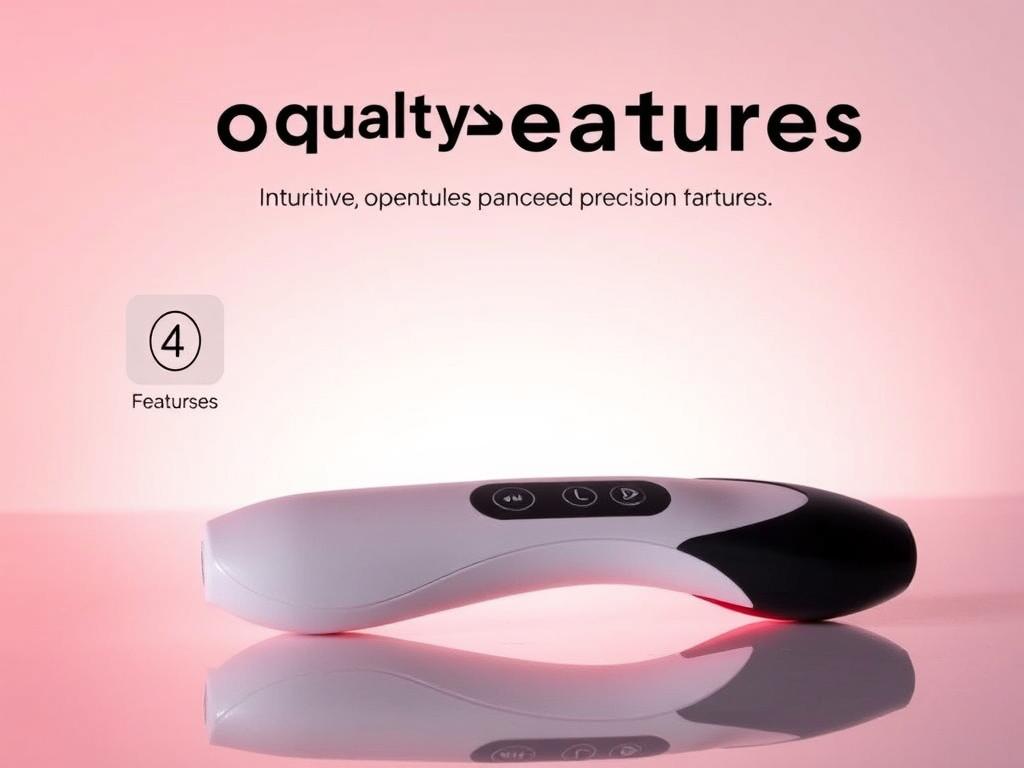 A high-quality rechargeable app-controlled vibrator, its features artfully displayed against a clean, minimalist background. The sleek, streamlined device rests upon a smooth, reflective surface, allowing its sculpted form and discreet control panel to take center stage. Vibrant, saturated lighting casts a warm, sensual glow, drawing the viewer's attention to the vibrator's intuitive interface and precision controls. The image conveys a sense of modern luxury and technological sophistication, perfectly suited to highlighting the top features of this intimate pleasure product.