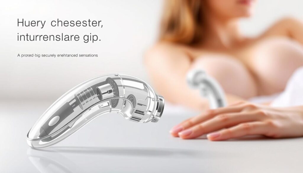 A well-lit, high-resolution close-up illustration showcasing the key benefits of suction technology, such as improved grip, stable positioning, and enhanced sensations. The foreground features a sleek, modern suction device with a clear, transparent design, revealing its inner workings and demonstrating how it adheres securely to a surface. The middle ground showcases the device in use, highlighting its versatility and discreet nature. The background is a soft, soothing gradient, creating a sense of calmness and focus on the central subject matter. The overall aesthetic is clean, elegant, and designed to convey the safety, comfort, and advantages of incorporating age-appropriate suction technology into one's intimate experiences.