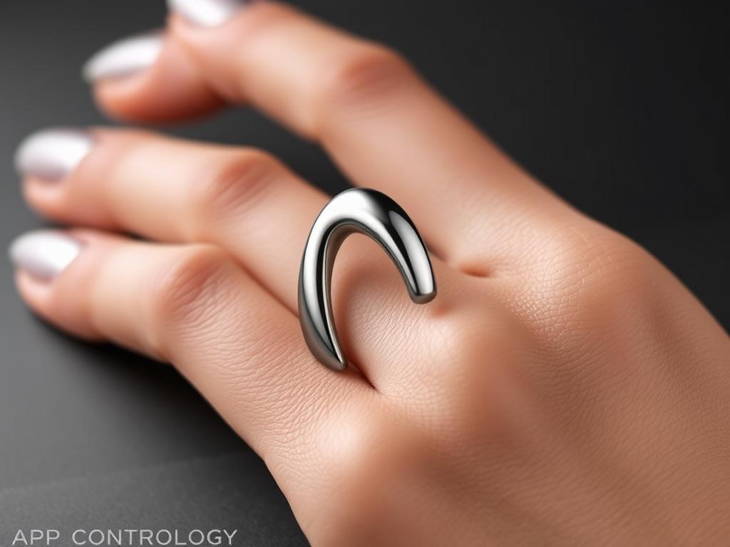 An image of the We-Vibe Pivot Cock Ring, showcasing its sleek design and app-controlled features.