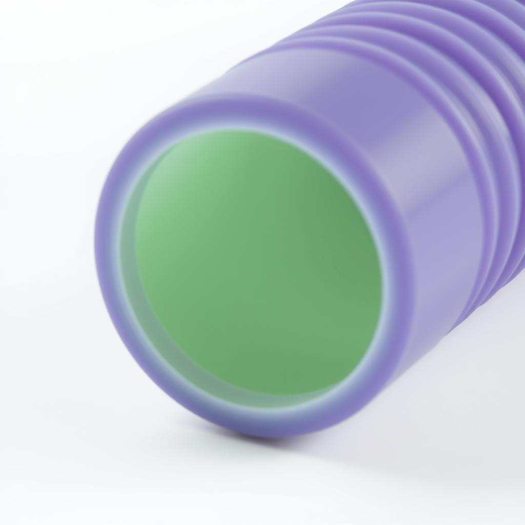 Close-up of vibrating shaft wrap stroker showing textured interior Close-up of vibrating shaft wrap stroker showing textured interior