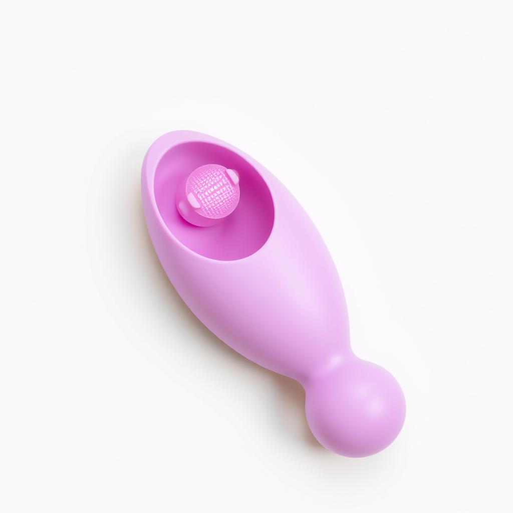 Dual-stimulation egg vibrator with G-spot and clitoral arms Dual-stimulation egg vibrator with G-spot and clitoral arms