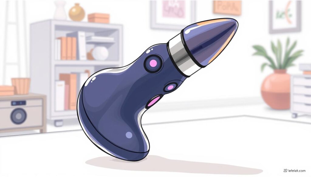 Generate an image of a dual-stimulation toy
