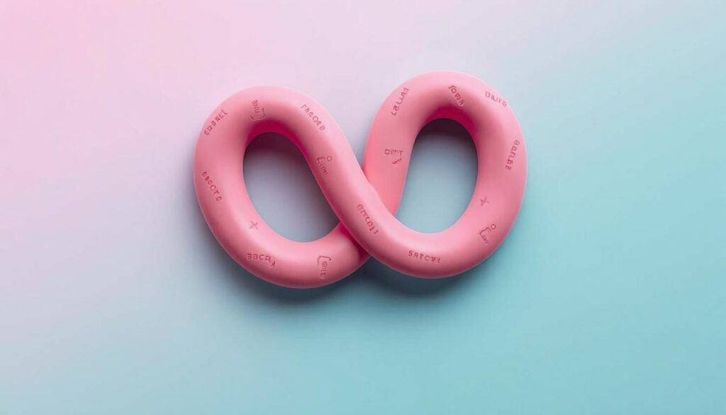 Generate an image of the Blush Rusé Double Dildo, showcasing its U-shaped design and bendable silicone material.
