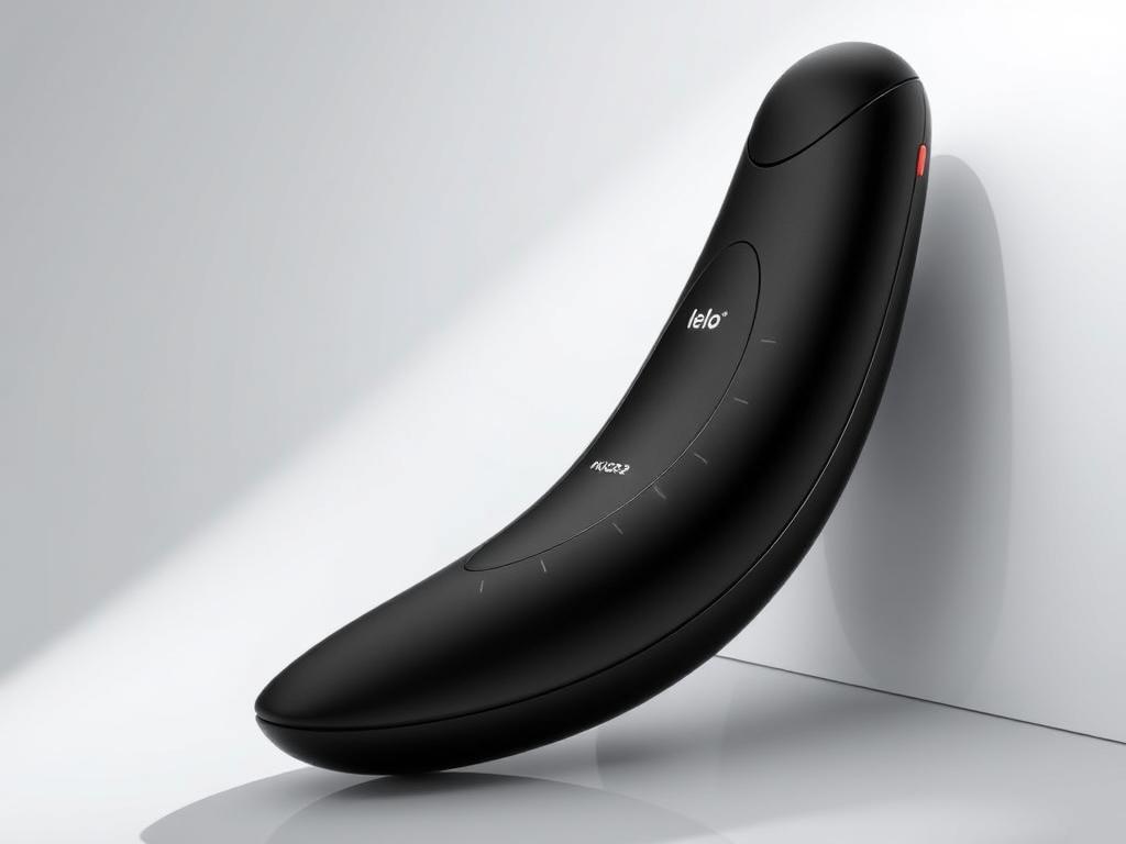 Generate an image of the Lelo Hugo2, highlighting its unique design and prostate massager features.