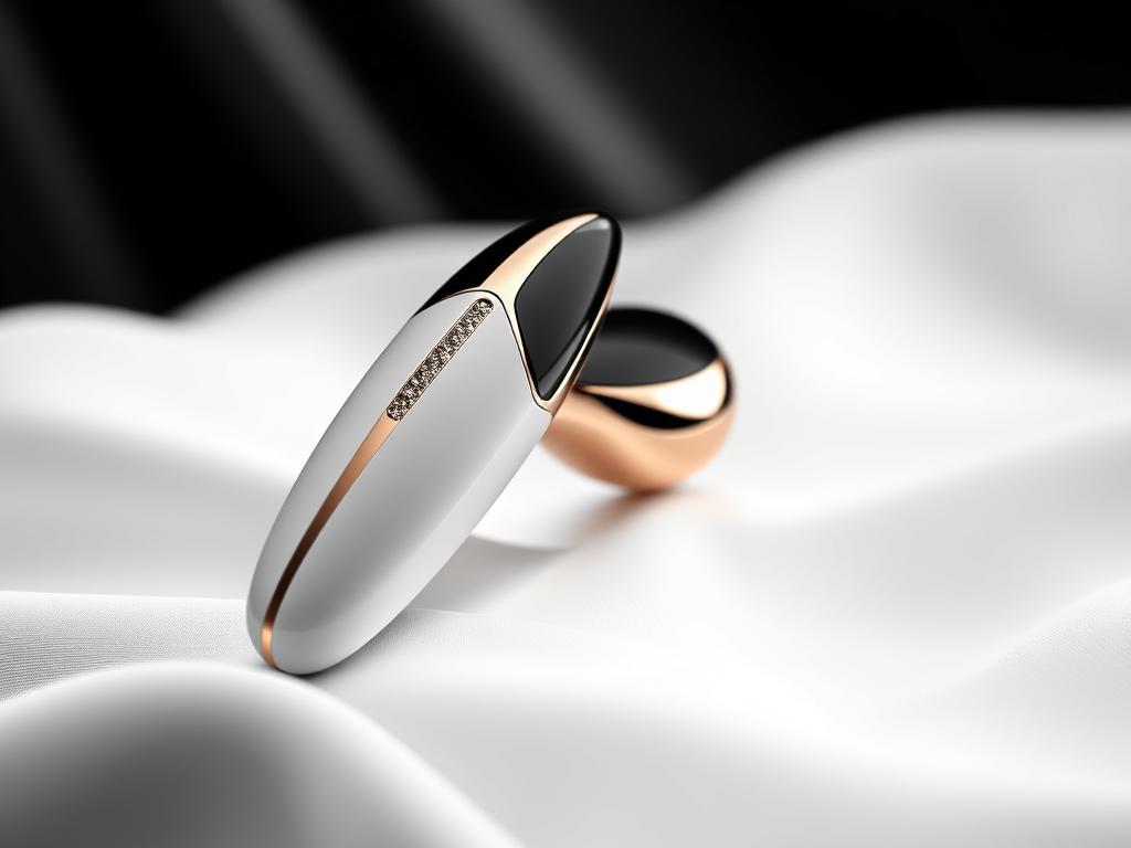 Generate an image of the Lelo Tiani Duo, showcasing its sleek design and luxurious finish.