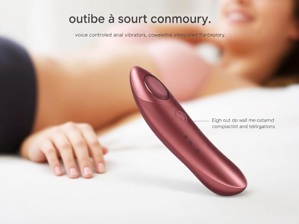 Generate an image of the Lovense Hush2 voice-controlled anal vibrator.