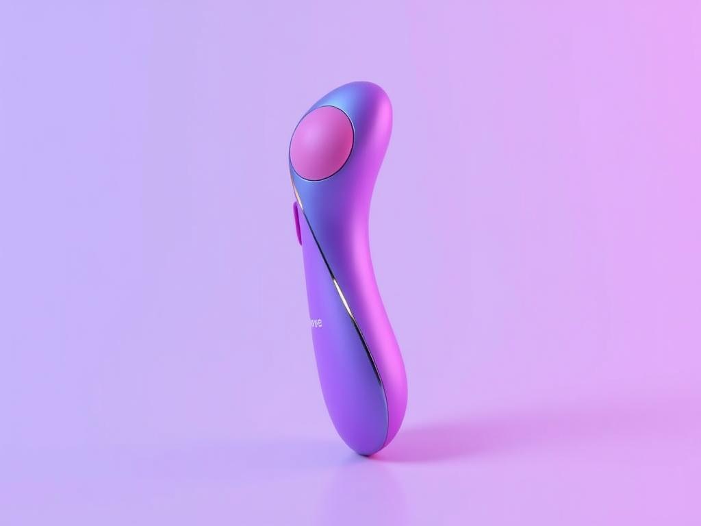 Generate an image of the Lovense Lush3 G-Spot vibrator with a sleek design and vibrant colors.