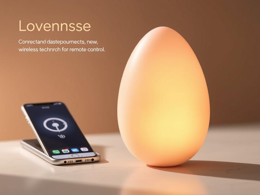 Generate an image of the Lovense Lush3 app-controlled egg vibrator.