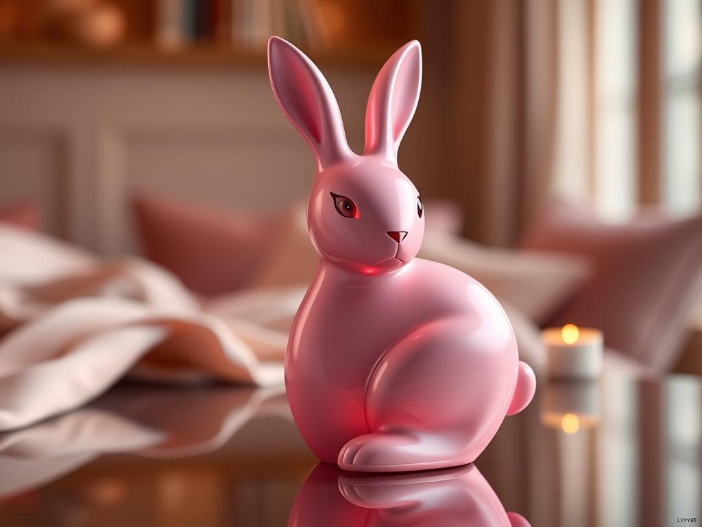 Generate an image of the Lovense Nora rabbit vibrator.