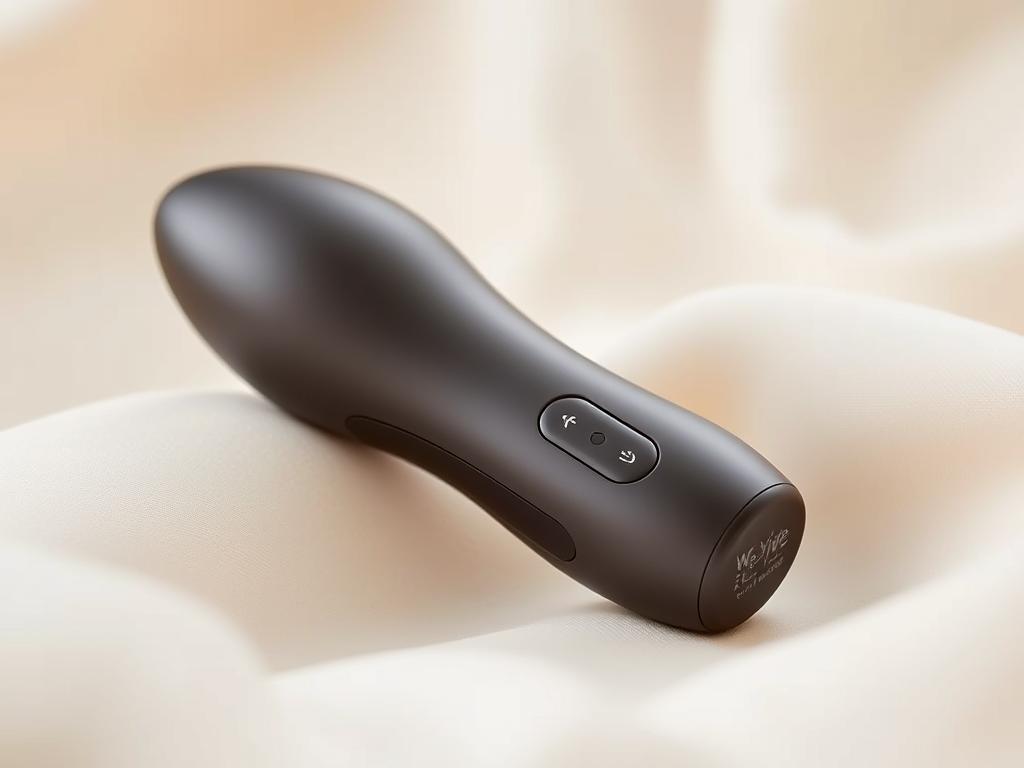 Generate an image of the We-Vibe Chorus couples vibrator, showcasing its sleek design and user-friendly interface.