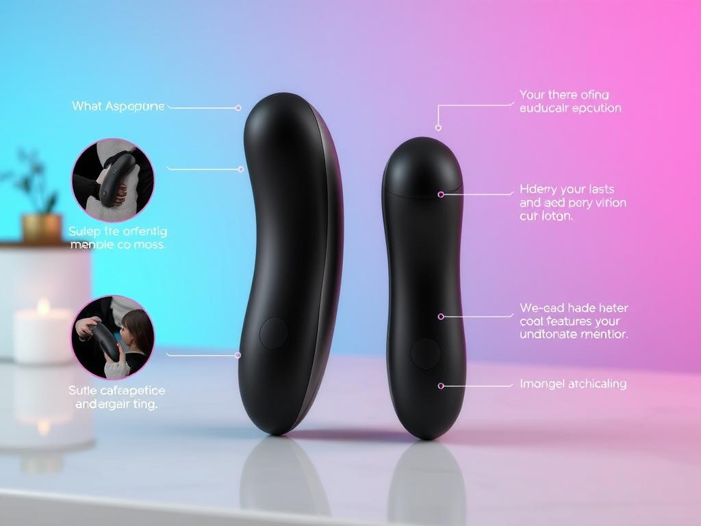 Generate an image of the We-Vibe Chorus couples vibrator
