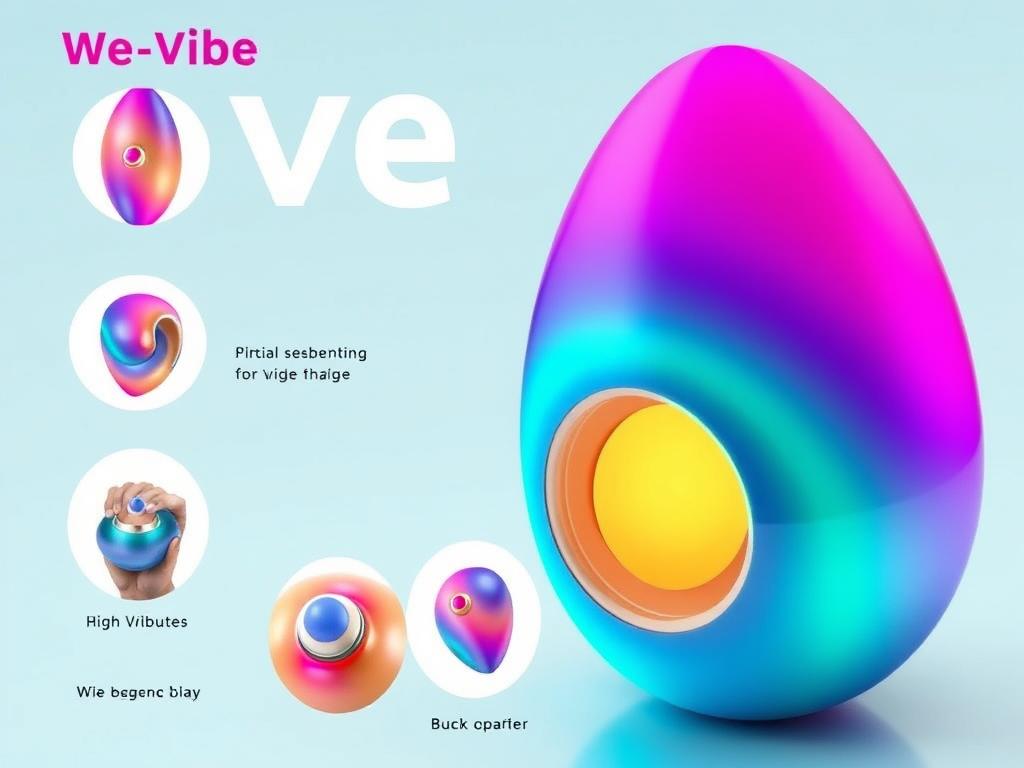 Generate an image of the We-Vibe Jive egg vibrator.