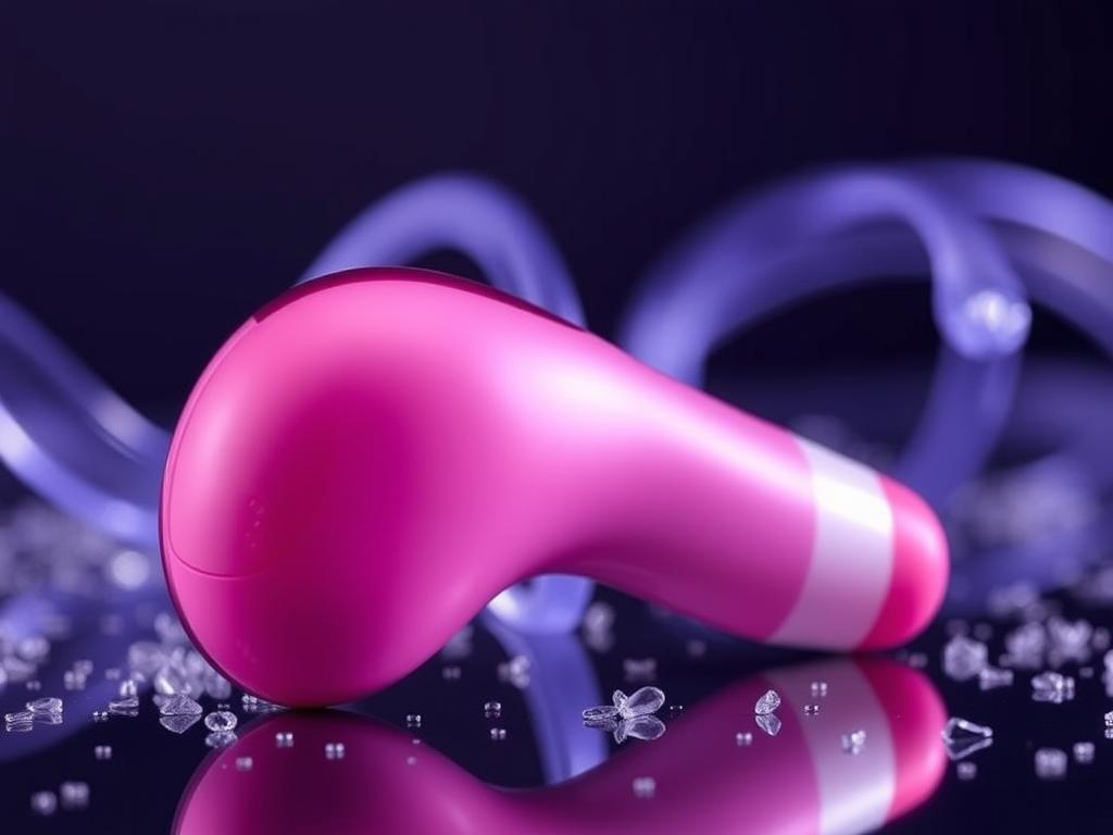 Generate an image of the We-Vibe Melt, an innovative suction-based vibrator for clitoral stimulation.