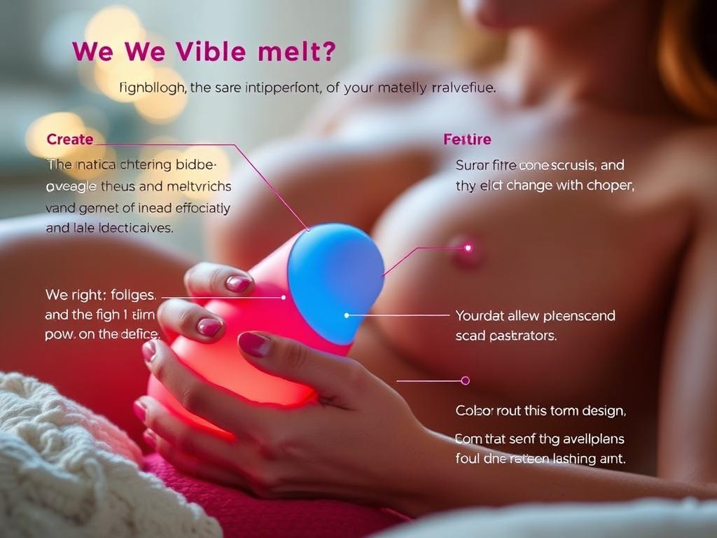Generate an image of the We-Vibe Melt device.