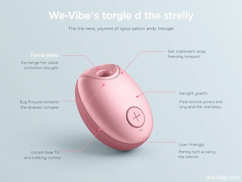Generate an image of the We-Vibe Moxie+ Panty Vibrator.