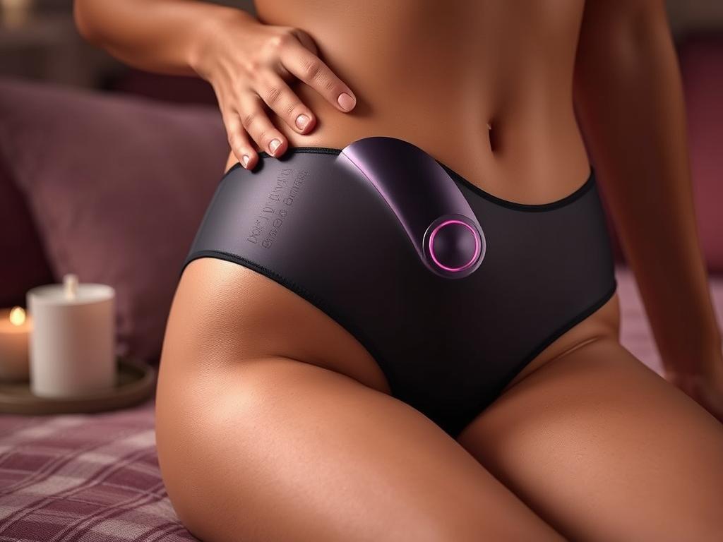 Generate an image of the We-Vibe Moxie+ panty vibrator