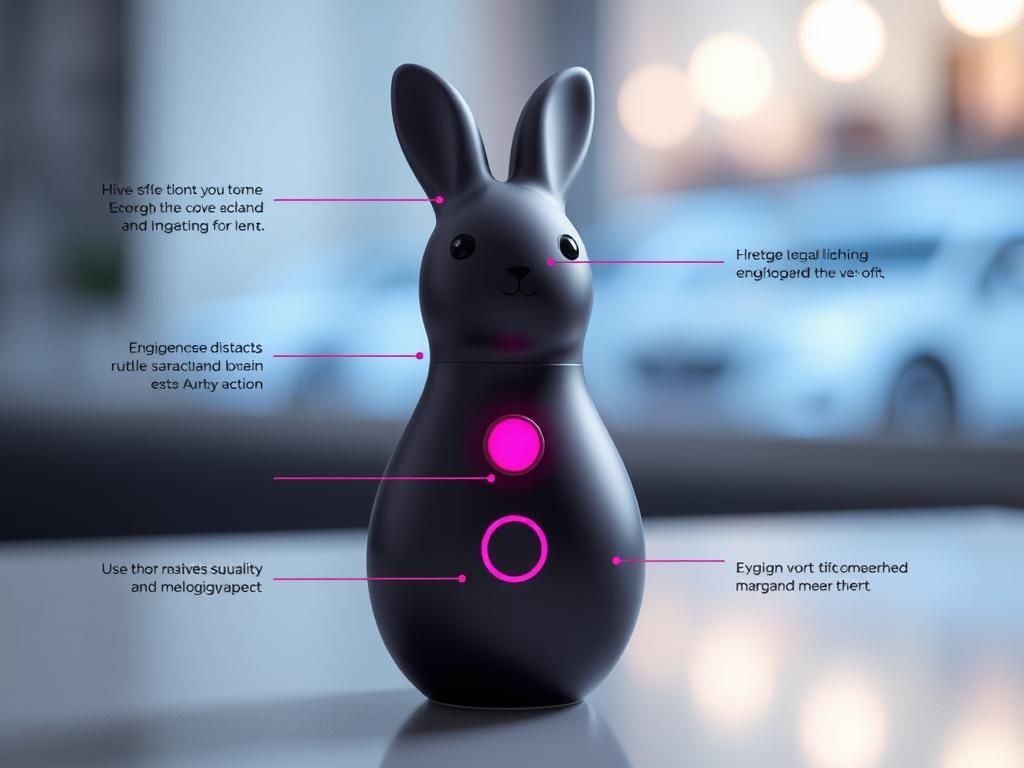 Generate an image of the We-Vibe Nova2 rabbit vibrator.