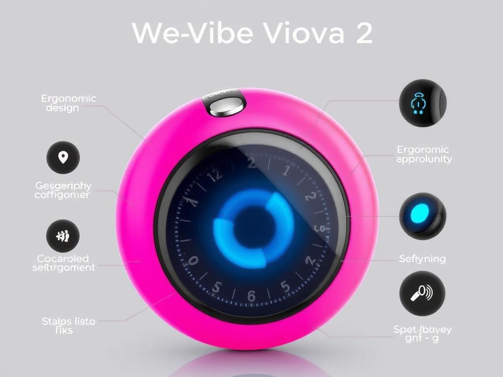 Generate an image of the We-Vibe Nova2 wearable G-spot vibrator.