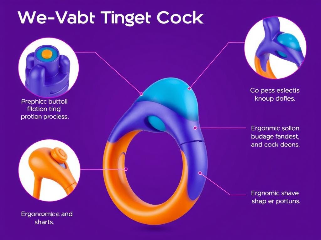 Generate an image of the We-Vibe Pivot cock ring, highlighting its unique design features.