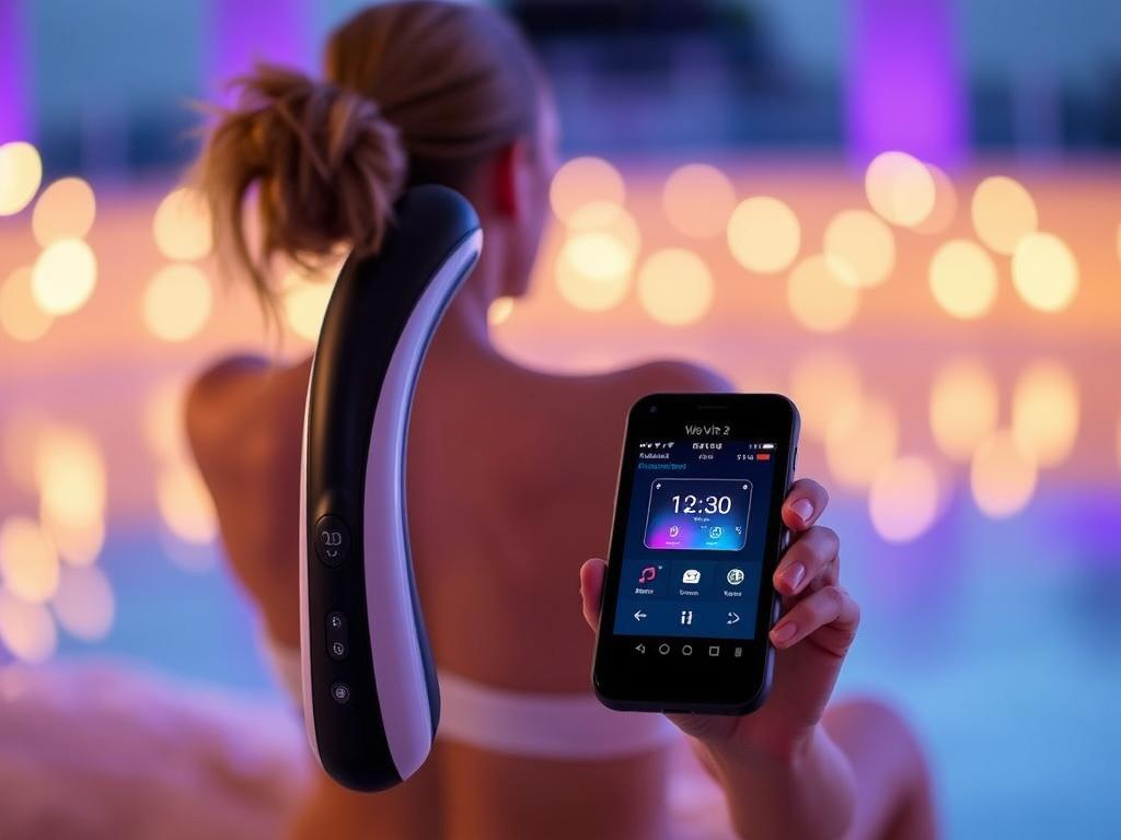 Generate an image of the We-Vibe Rave2, showcasing its sleek design and user-friendly interface.