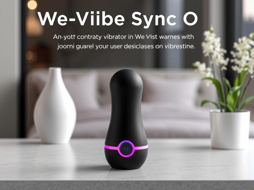 Generate an image of the We-Vibe Sync O app-controlled vibrator.