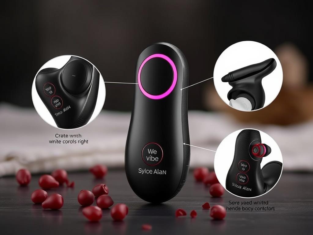 Generate an image of the We-Vibe Sync O remote control vibrator