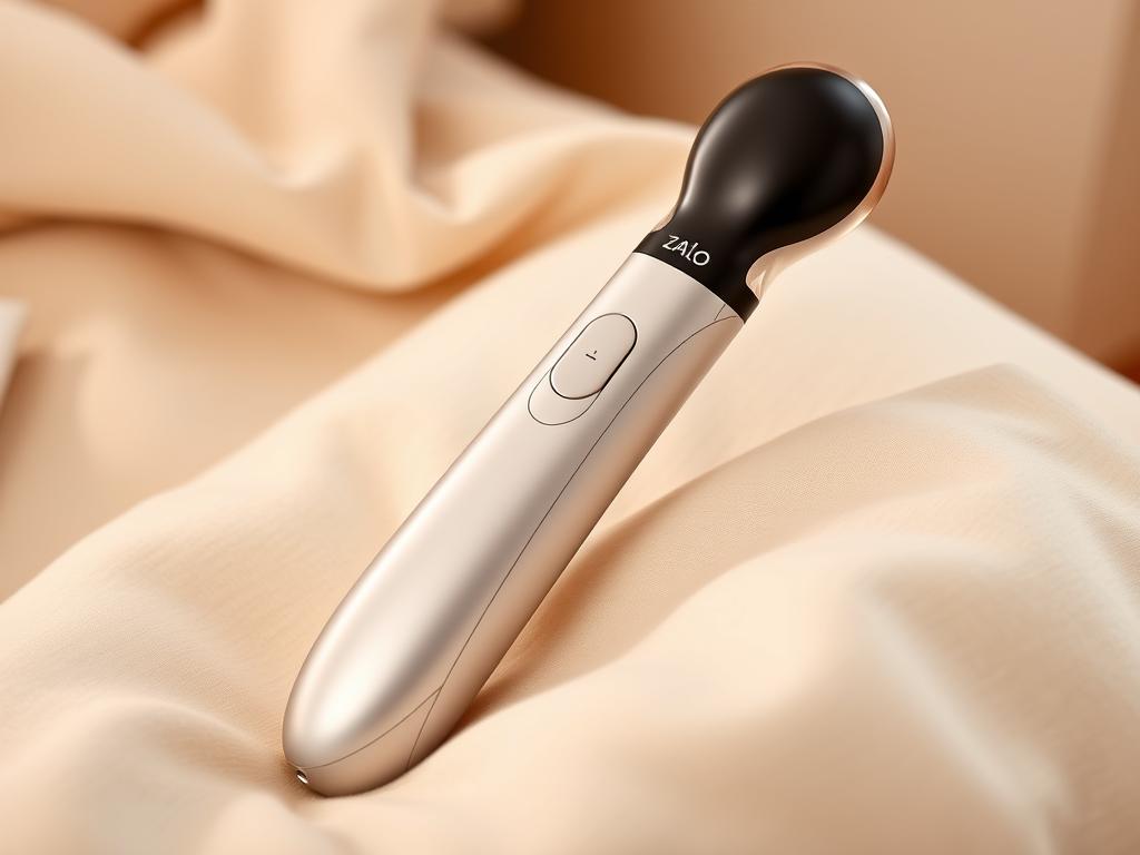 Generate an image of the ZALO Ava Smart Wand massager.
