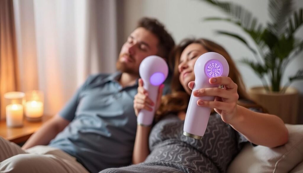 Handheld massager for couples