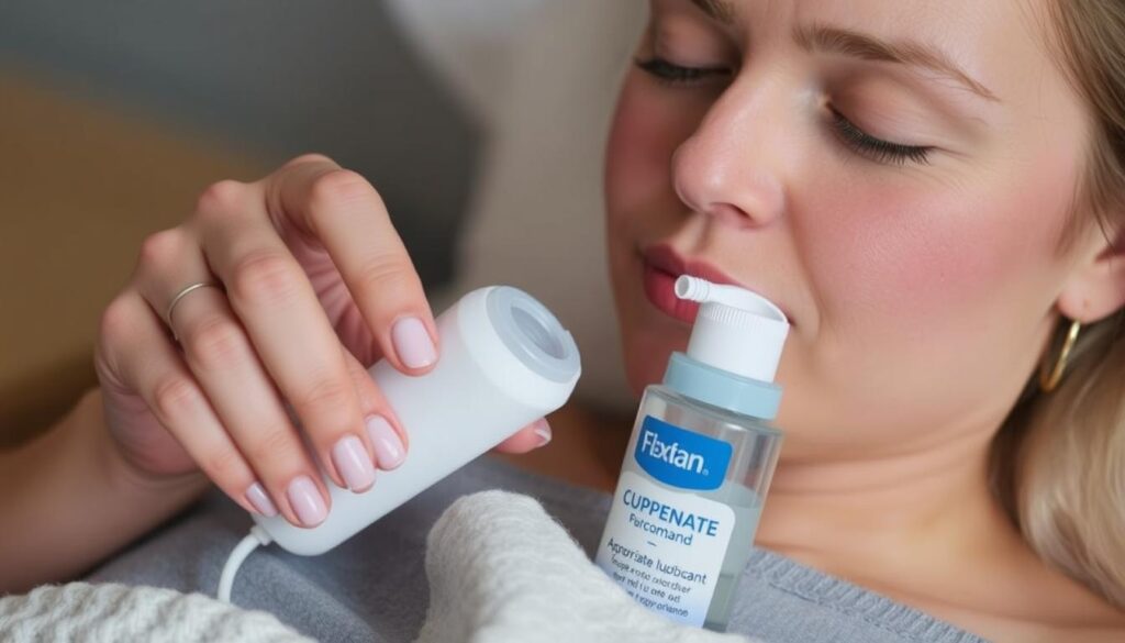 Image of a person comfortably using a sex toy with lubricant.