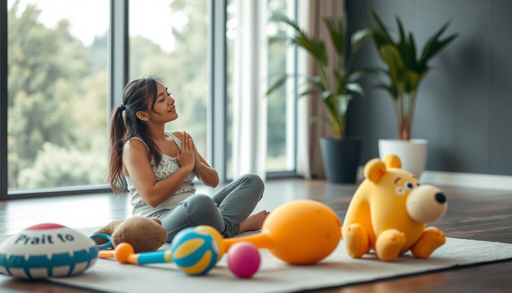 Image of a person relaxing with anal training toys
