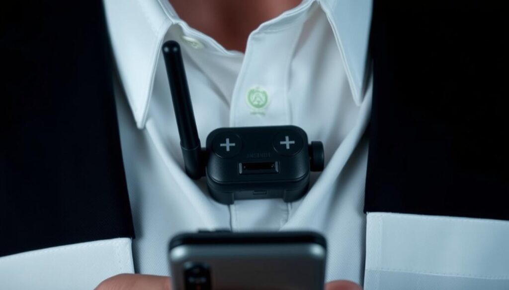 Image of a person wearing a remote-controlled vibrator discreetly under clothing