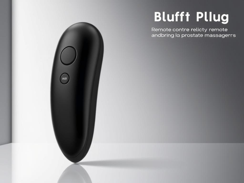 Image of a remote-controlled butt plug or prostate massager