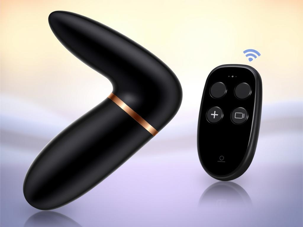 Image of a remote-controlled wand vibrator