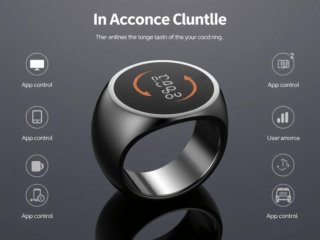 Image of a sleek, modern vibrating cock ring with app control
