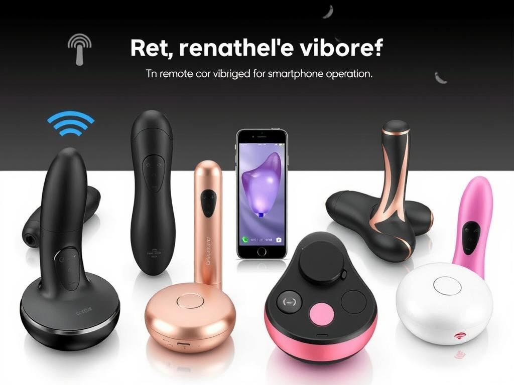 Image of various app-controlled vibrators