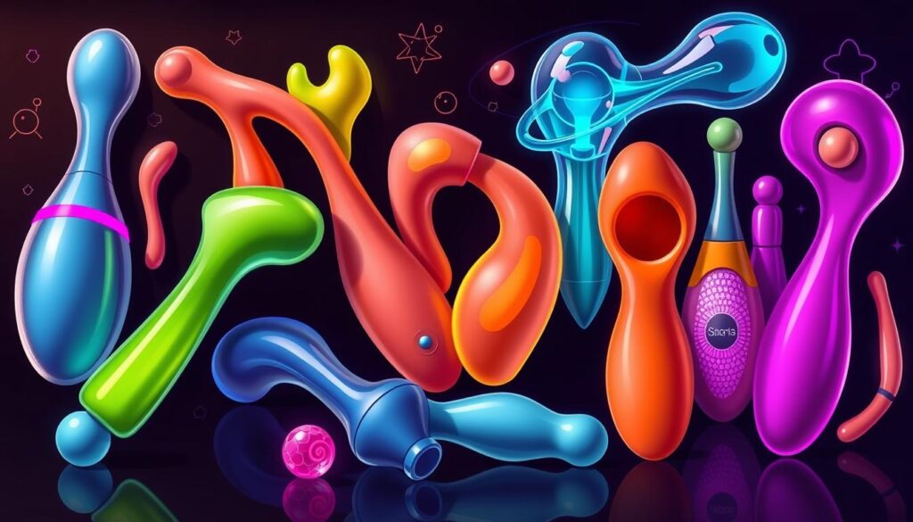 Image of various internal stimulation toys