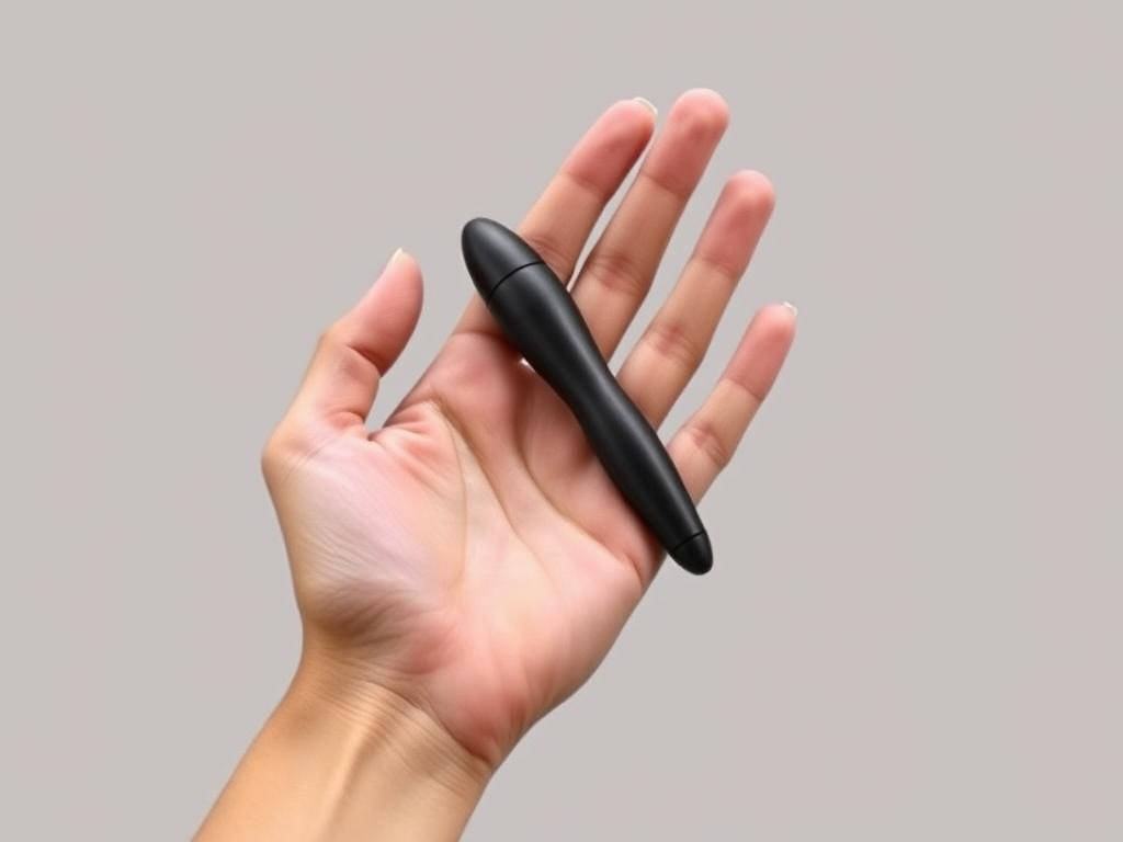 Man holding a vibrating shaft wrap stroker in hand (faceless) Man holding a vibrating shaft wrap stroker in hand (faceless)