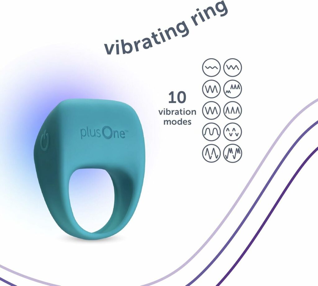 PlusOne Vibrating Cock Ring vibration settings interface PlusOne Vibrating Cock Ring vibration settings interface