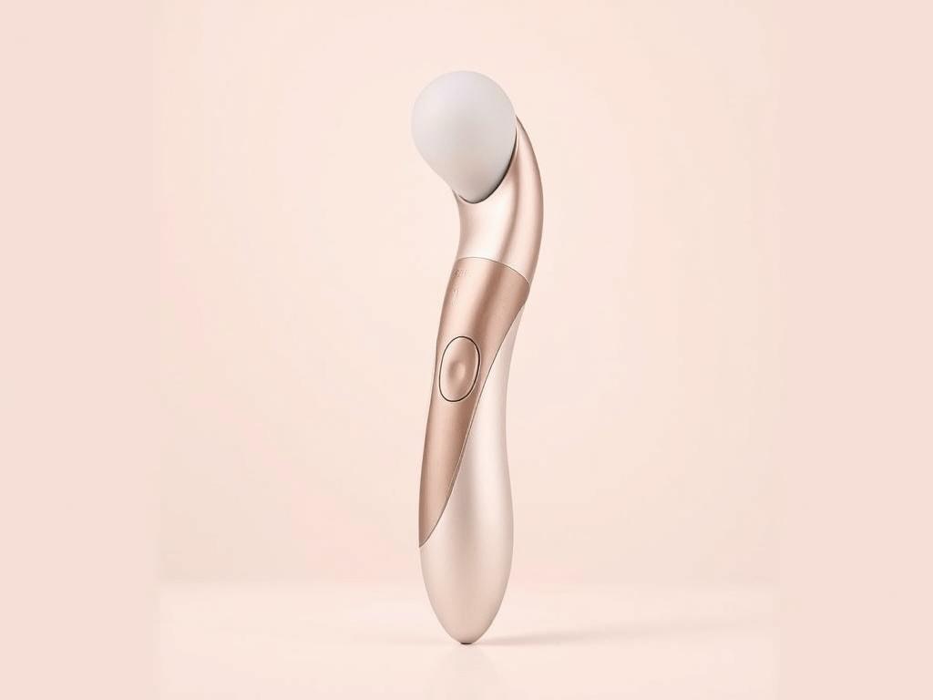 Satisfyer Pro 2 suction vibrator showing ergonomic design Satisfyer Pro 2 suction vibrator showing ergonomic design