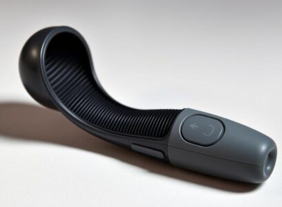 Vibrating shaft wrap stroker sex toy with ribbed interior texture