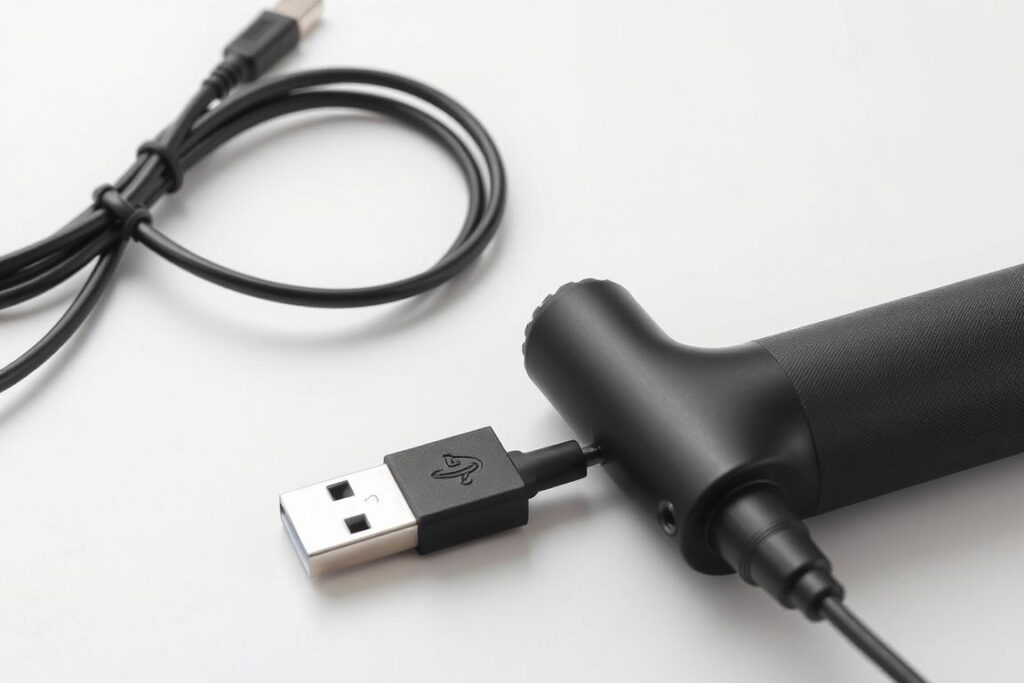 Vibrating shaft wrap stroker with charging cable Vibrating shaft wrap stroker with charging cable