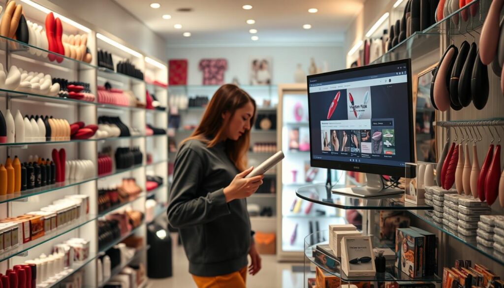 in-store vs online vibrator shopping