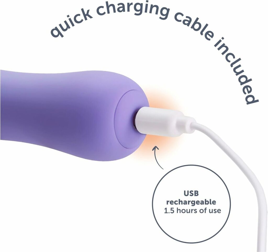 plusOne Wand Vibrator with USB charging cable plusOne Wand Vibrator with USB charging cable