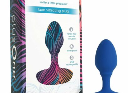 plusone remote controlled vibrating butt plug
