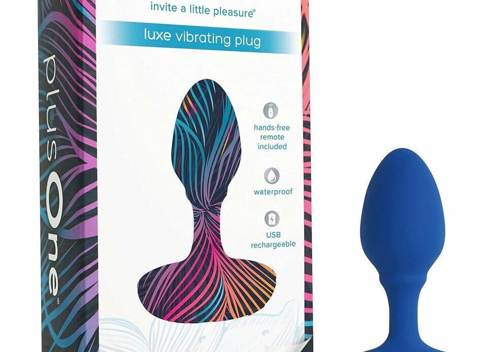 plusone remote controlled vibrating butt plug