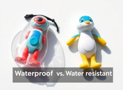 waterproof vs water resistant toys